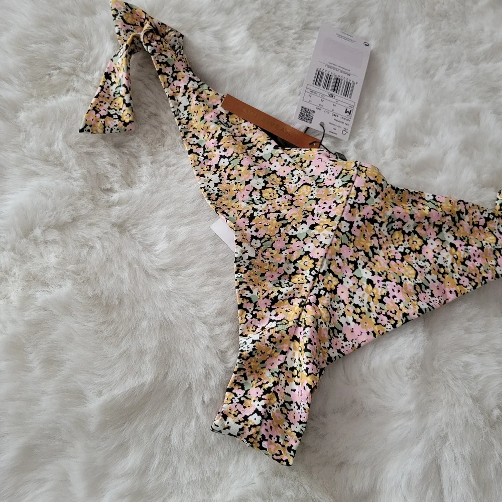 🐡MANGO BRAND NEW FLORAL BIKINI BOTTOM SIZE M